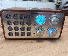 Silvercrest Retro Wooden Radio Including Alarm Clock