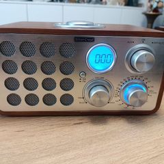 Silvercrest Retro Wooden Radio Including Alarm Clock