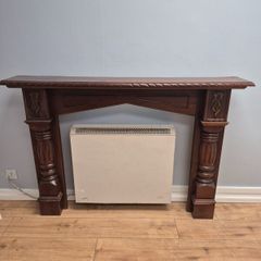 Mahogany fire surround