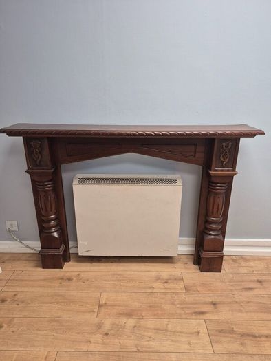 Mahogany fire surround