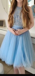 Confirmation dress blue