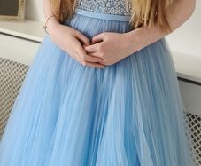 Confirmation dress blue