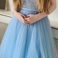 Confirmation dress blue
