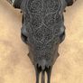 Authentic lage Indonesian carved bull skull Image 5