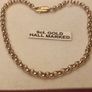 9ct Gold Petite Round Belcher link bracelet. Image 4
