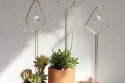 3pcs Prism Planting Stakes Flower Pot Decoration