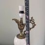 antique marble and brass lamp Image 9