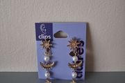 Claire's Clip-on Earrings Stars and Moons