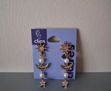 Claire's Clip-on Earrings Stars and Moons