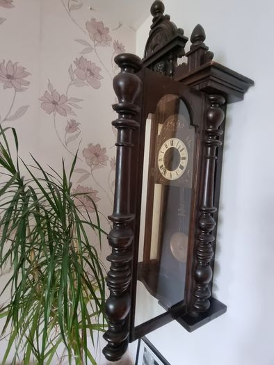 German wall clock Gustav Becker