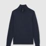 Reiss blue quarter zip large Image 2