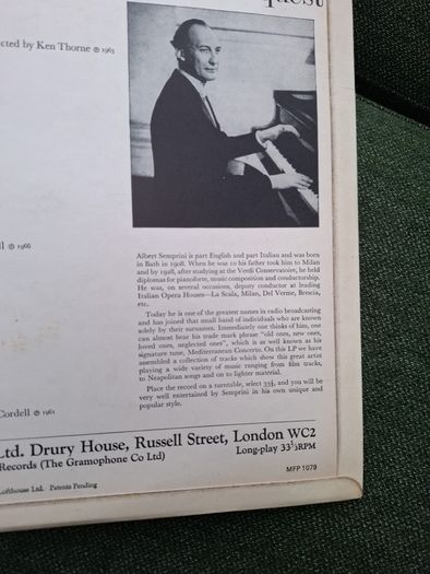 Semprini At Your Request Vinyl LP from 1966