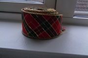Wired Plaid Decorative Ribbon for Sale
