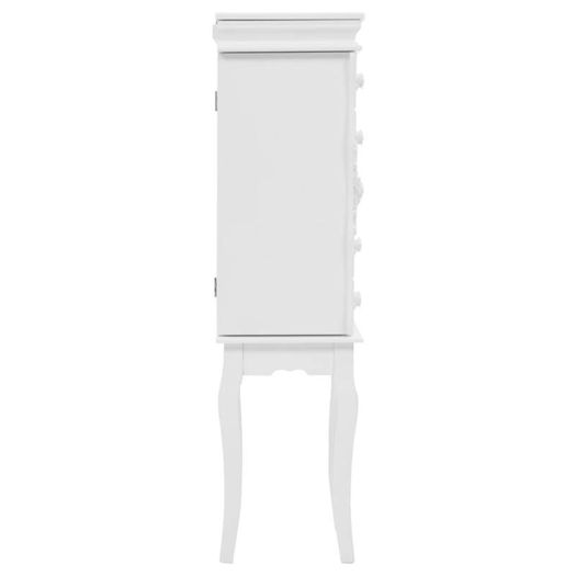 Free Standing Jewelery Cabinet White