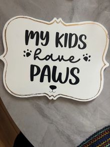 Dog sign for house
