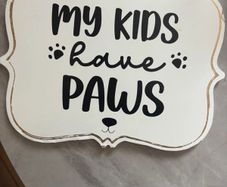 Dog sign for house