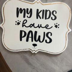 Dog sign for house