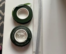 Sugar paste flower making tape and wires