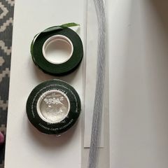 Sugar paste flower making tape and wires