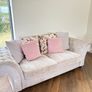 Beautiful Light Grey Elegant Sofa Suite Image 3