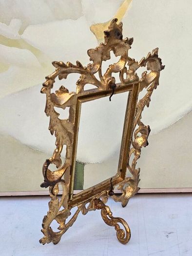 Collection of 3 Vintage Victorian Ornate Gilded Brass Frames