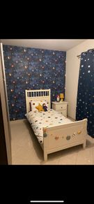 ikea bed & bedside table