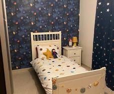 ikea bed & bedside table