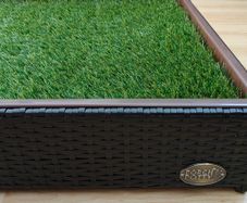 Porch Potty Artificial Grass Potty Pads - Standard Size 26x50x7 Reusable Potty Training Washable Pee Pad for Dogs - Instant Drainage - Quick Absorb - 4x2 Ft Grass Area