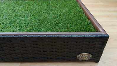 Porch Potty Artificial Grass Potty Pads - Standard Size 26x50x7 Reusable Potty Training Washable Pee Pad for Dogs - Instant Drainage - Quick Absorb - 4x2 Ft Grass Area