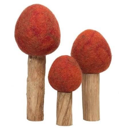 Papoose Small World set of 3 Trees | Autumn