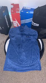 Armour Tech 1/4 Zip Small Ocean Blue