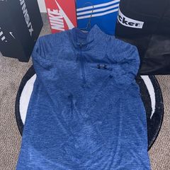 Armour Tech 1/4 Zip Small Ocean Blue