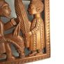 African  relief figurines /statues/ carving wood relief 3 villagers and a donkey ornaments decor masks home wooden hand carved tribal great gift presents hard wood timber beautiful decorative piece Image 4