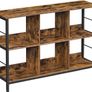 _6 Tier Bookcase Open Storage Shelf Office Living Room Bedroom 120 x 33 x 80 cm Image 5