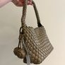NEW woven Bottega inspired bag handmade Image 3