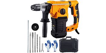 1050W Rotary Hammer Drill Max Drilling 26mm SDS Plus Demolition Jackhammer Breaker 4in1 Electric Wood Concrete Perforator