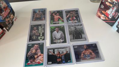 UFC Topps trading cards