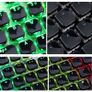 2 Keycap sets for mechanical keyboards - Low Profile - Black and white / crystal Image 5