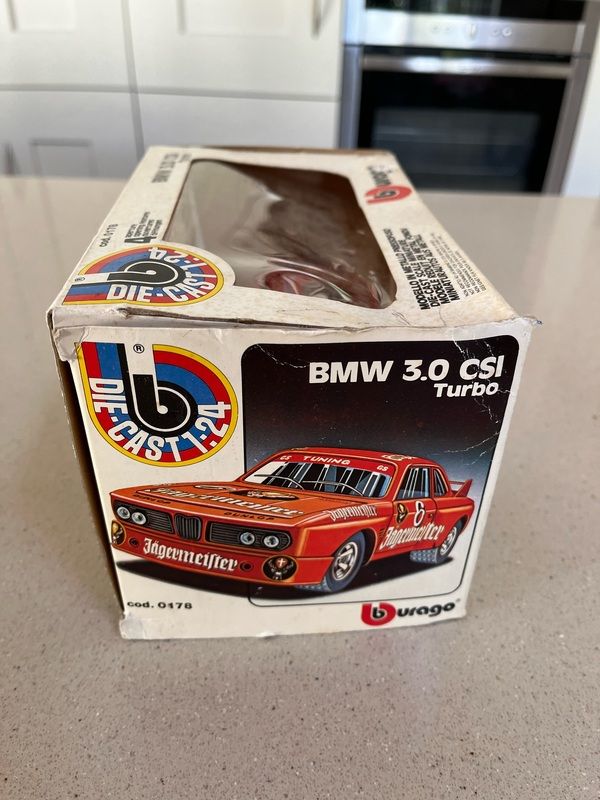 Burago 1/24 BMW 3.0 CSI Jagermeister – Modèle Réduit De Collection, état D'occasion
