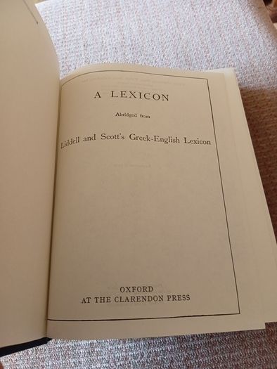 1980 Greek-English Lexicon. Loddel and Scott. Languages. Vintage.