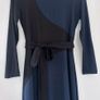 Jaeger Jersey Colour Block Tie Waist Midi Dress Image 4
