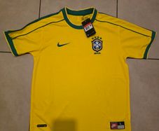 Brazil Home Retro Jersey 1998
