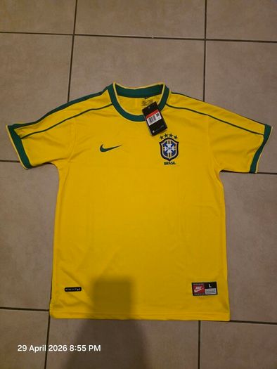 Brazil Home Retro Jersey 1998