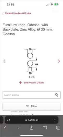 Furniture Knob Brand New