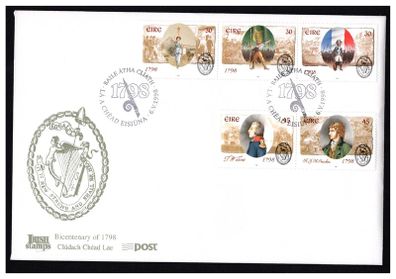 1998 Ireland Bicentenary of United Irish Rebellion Commemorative Stamps An Post First Day Cover (FDC)