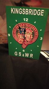 Kingsbridge station novelty clock Irish railway novelty item