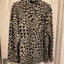 F&F Houndstooth Print Collared Blouse in Multi Black White Image 10