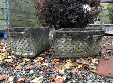 Stone Planters x 2