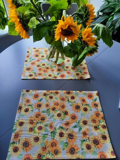 Set of 6 placemats. Matching table runner or cushions  avaliable. Handmade.
