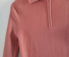 Knit polo top